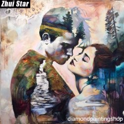 FULL diamond painting couple (SQUARE)