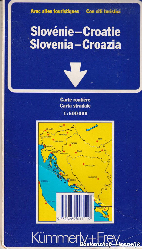 Routekaart Slovenia-Croatia - nr. 1