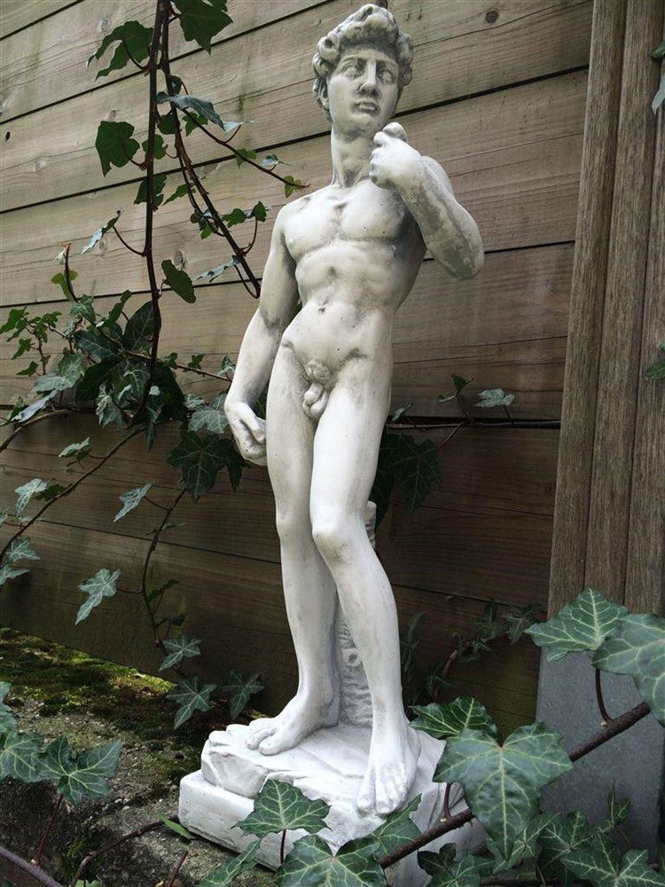 Beeld vol steen van de bijbelse figuur David - Afbeelding 2