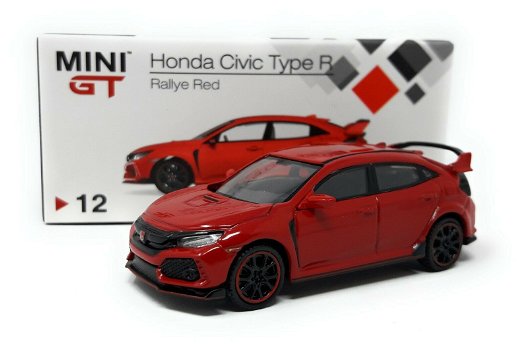 1:64 MiniGT Honda Civic Type R (FK8) LHD rally red - 0