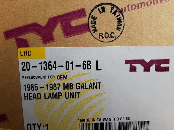 Mitsubishi Galant V E10 Koplamp TYC 20-1364-01-6B Links - Afbeelding 8