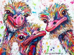 FULL diamond painting colorful birds (SQUARE)