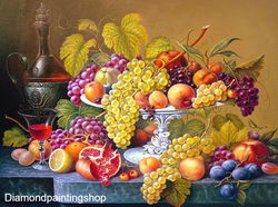 FULL diamond painting still life of fruit (SQUARE)