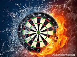 FULL diamond painting dart plate (SQUARE)