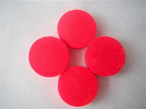 fluor Rood kaarsen kleurpil - 0