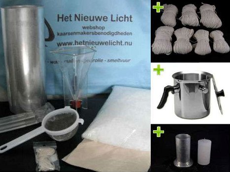 Bijenwas kaarsen maken dompel set - 1