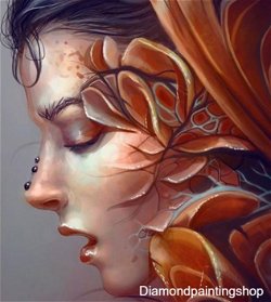 FULL diamond painting woman 2 (SQUARE)