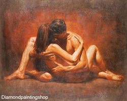 FULL diamond painting loving couple (SQUARE)