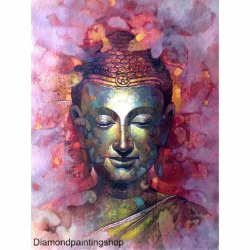 FULL Diamond painting buddha purple (SQUARE)