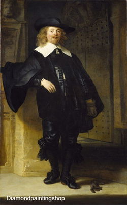 FULL diamond painting Rembrandt zelfportret (SQUARE)