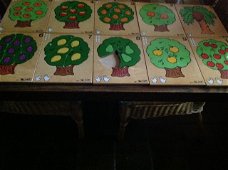 Puzzel rolf, lesmateriaal - voor de kleintjes - stevige houten puzzel 