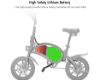 KUGOO Kirin B2 Folding Moped Electric Bike E-Scooter with Pedals 400W Brushless - 2 - Thumbnail