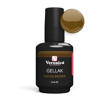 Gel nagellak - Gellac - Gel polish starter set, starters pakket GLOSSY ' Mocha Brown ', compleet - 1
