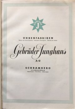 [1937] Junghans Haupt-Katalog 1937-38. Junghans AG, Schramberg - 1