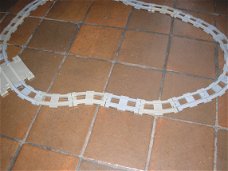 Lego duplo rails - ter aanvulling -1 x overweg - 5 x recht - 16 x kromme 