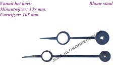 Wijzers Oeil-de-Boeuf / Schoolklok =43268