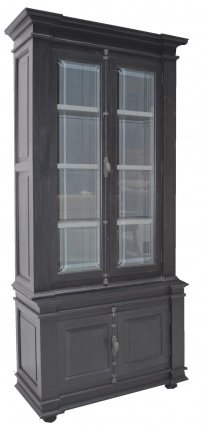 Buffetkast Lara zwart - grijs 100 x 240cm espagnolet - nr. 1