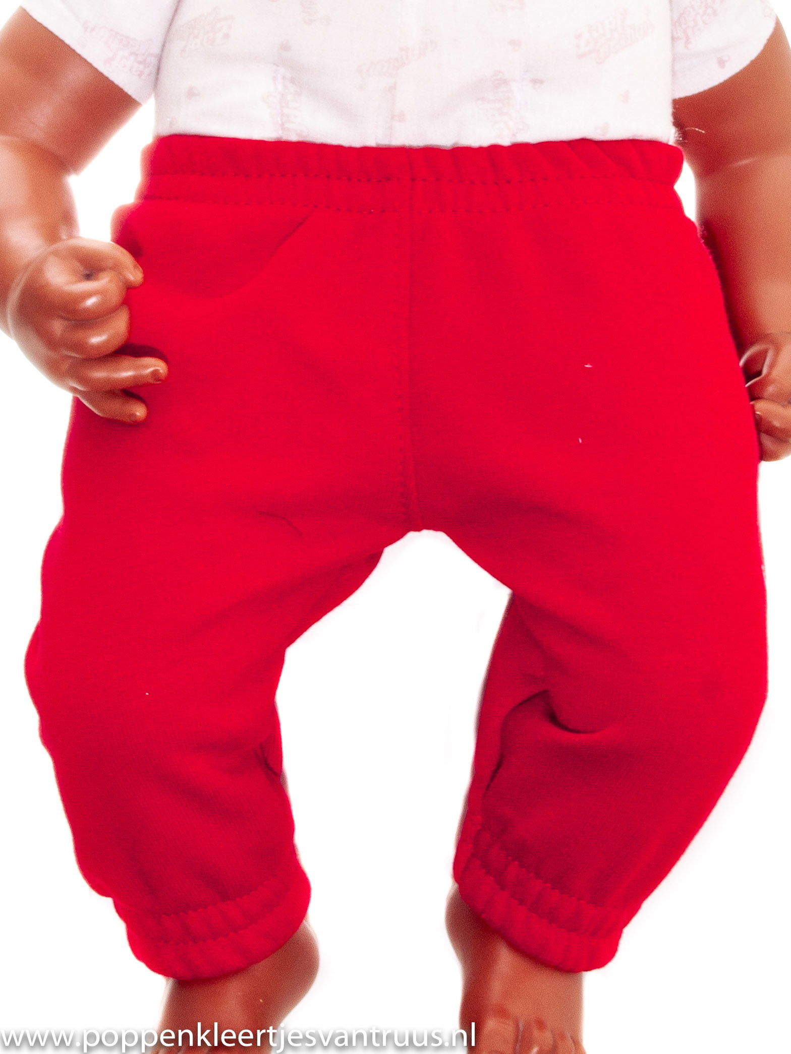 Annabel 46 cm 3 dlg. Jongenssetje rood/wit/blauw - Afbeelding 6