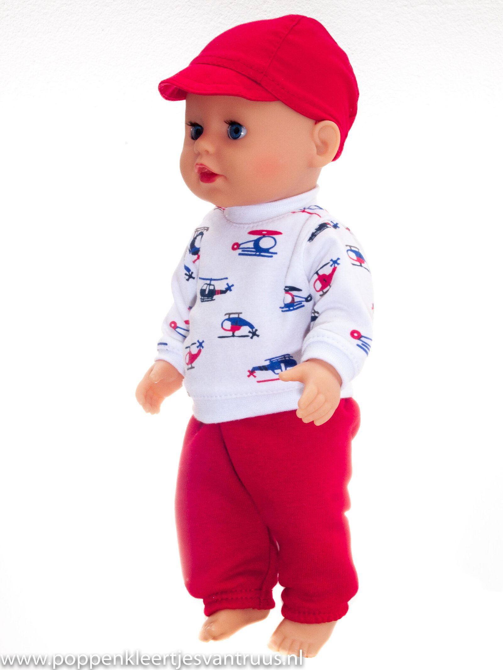 Baby Born Badpopje 32 cm Jongenssetje rood/wit 3 dlg. - Afbeelding 2