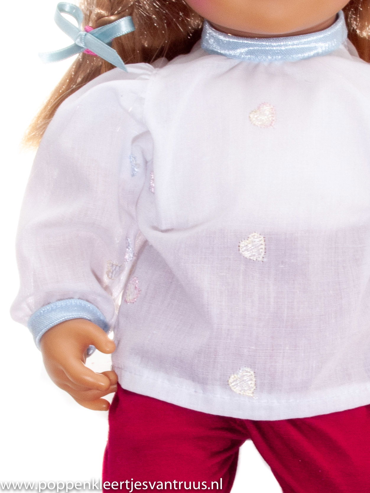 Chou Chou 42 cm Overgooiersetje Schotse ruit 3 dlg. - Afbeelding 4