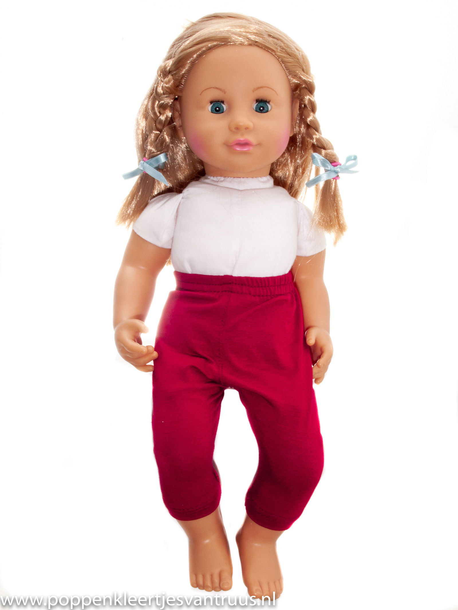 Chou Chou 42 cm Overgooiersetje Schotse ruit 3 dlg. - Afbeelding 5