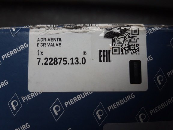 Opel Astra Agila EGR klep Pierburg 7.22875.13.0 - Afbeelding 8