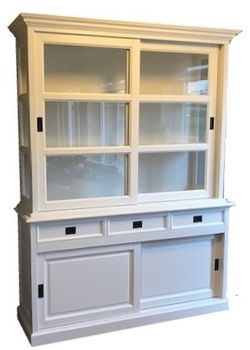 Landelijk witte buffetkast met soft close laden 160 x 220cm