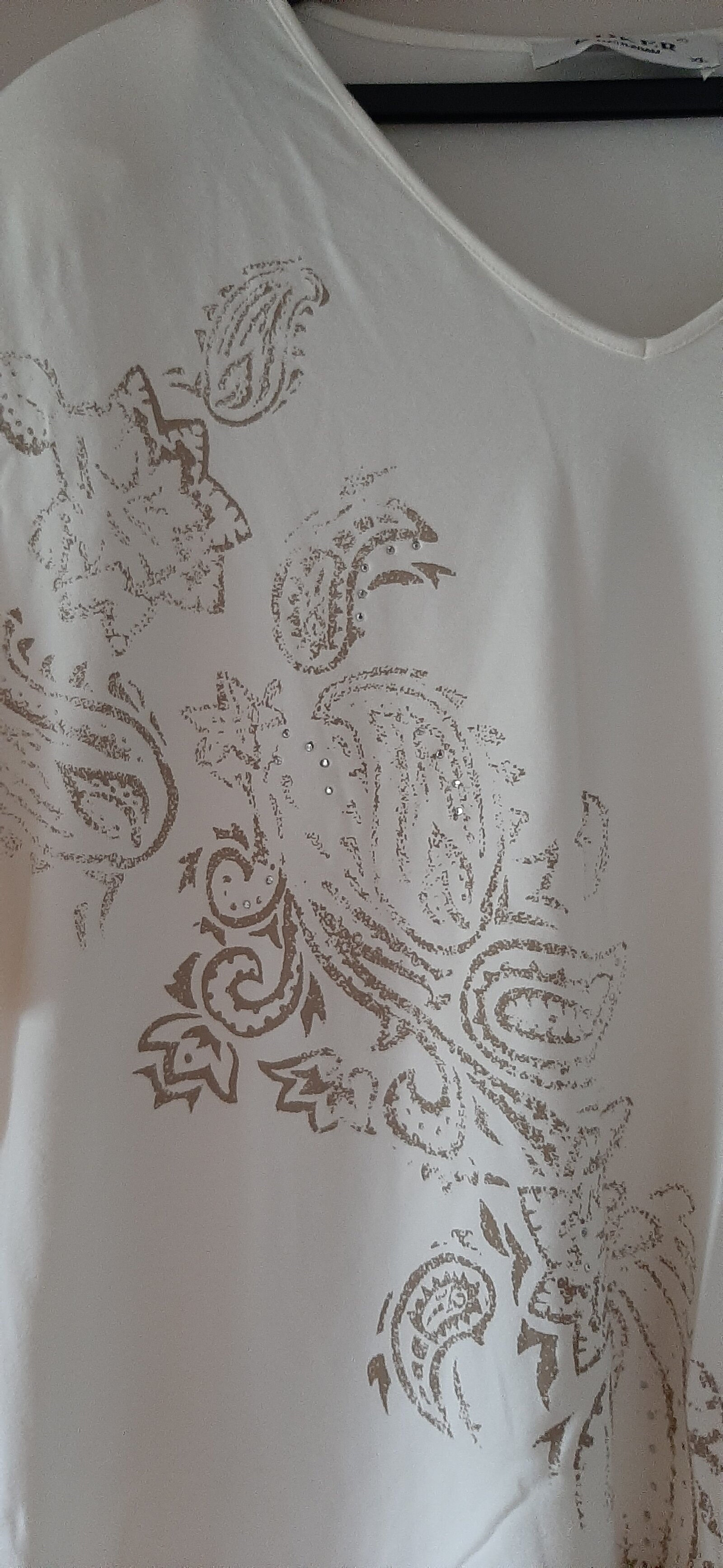 Creme shirt mt XL - Afbeelding 3