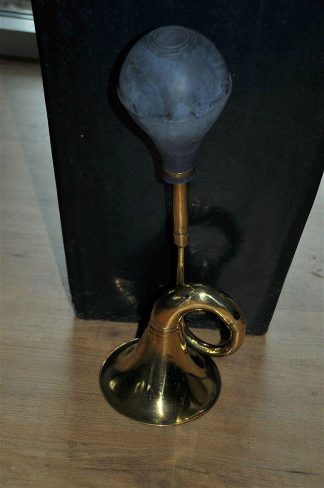 Taxihoorn groot messing-hoorn-kado - decoratie - Afbeelding 2