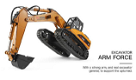 Wltoys 16800 2.4G 8CH 1/16 RC Excavator with Light Sound Function - 3 - Thumbnail