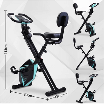 Merax Foldable Cycling Exercise Bike with LCD Screen - 4