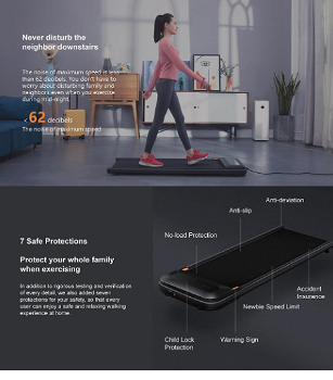 Urevo U1 Smart Walking Pad Ultra-Thin Treadmill + ACGAM - 2