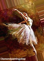 FULL diamond painting dancer 2 L (SQUARE) GERESERVEERD