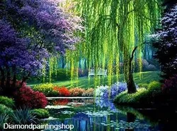 FULL diamond painting tree scenic L (SQUARE) GERESERVEERD
