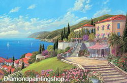 FULL diamond painting scenic seaside 2 L (SQUARE)