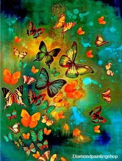 FULL diamond painting butterflies L (SQUARE)