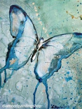 FULL diamond painting aquarel butterfly XL (SQUARE) - 0