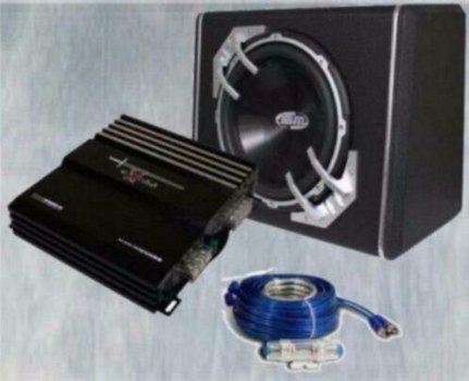 Subwoofer Excalibur set BMX-1 met versterker, - 0