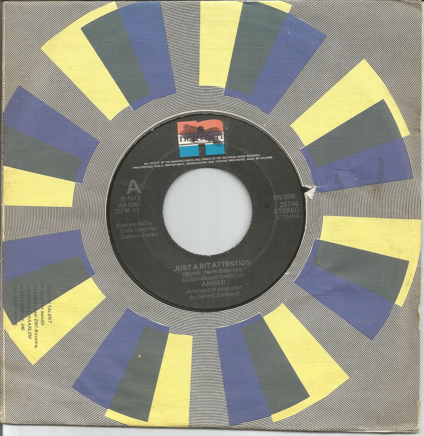 Amber – Just A Bit Attention (1976) NEDERPOP - nr. 1
