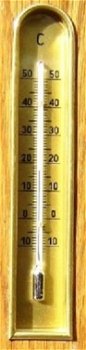 Klass.Banjo Baro-/hygro-/ thermometer,eiken,nst.,55 cm,zgan - 5