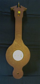 Klass.Banjo Baro-/hygro-/ thermometer,eiken,nst.,55 cm,zgan - 7