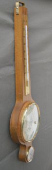 Design Banjo Baro-/hygro-/thermometer,notenkl,nst.,54 cm,nst - 2