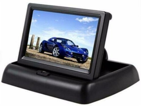 Auto monitor Inklapbaar 4,3-inch voor achteruitrijcamera KJO - 0