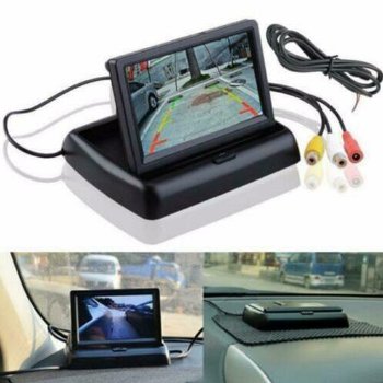 Auto monitor Inklapbaar 4,3-inch voor achteruitrijcamera KJO - 2
