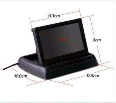 Auto monitor Inklapbaar 4,3-inch voor achteruitrijcamera KJO - 3