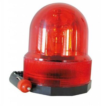 Zwaailicht rood 12 Volt - 0