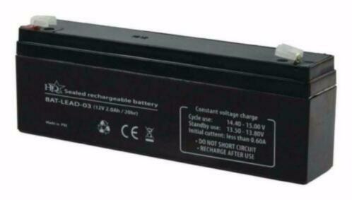 Onderhoudsvrije Loodaccu 12 Volt 2 Ah (12-2Ah) - nr. 1