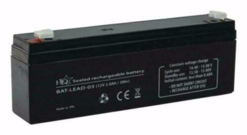 Onderhoudsvrije Loodaccu 12 Volt 2 Ah (12-2Ah) - Afbeelding 2