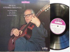 Andrés Segovia – Recital (Bach, Albeniz ea) vinylalbum gitaar - 0