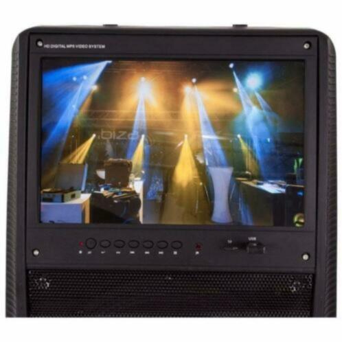IBIZA-SOUND PORT-TFT12 Mobiele geluid set met beeldscherm - Afbeelding 5
